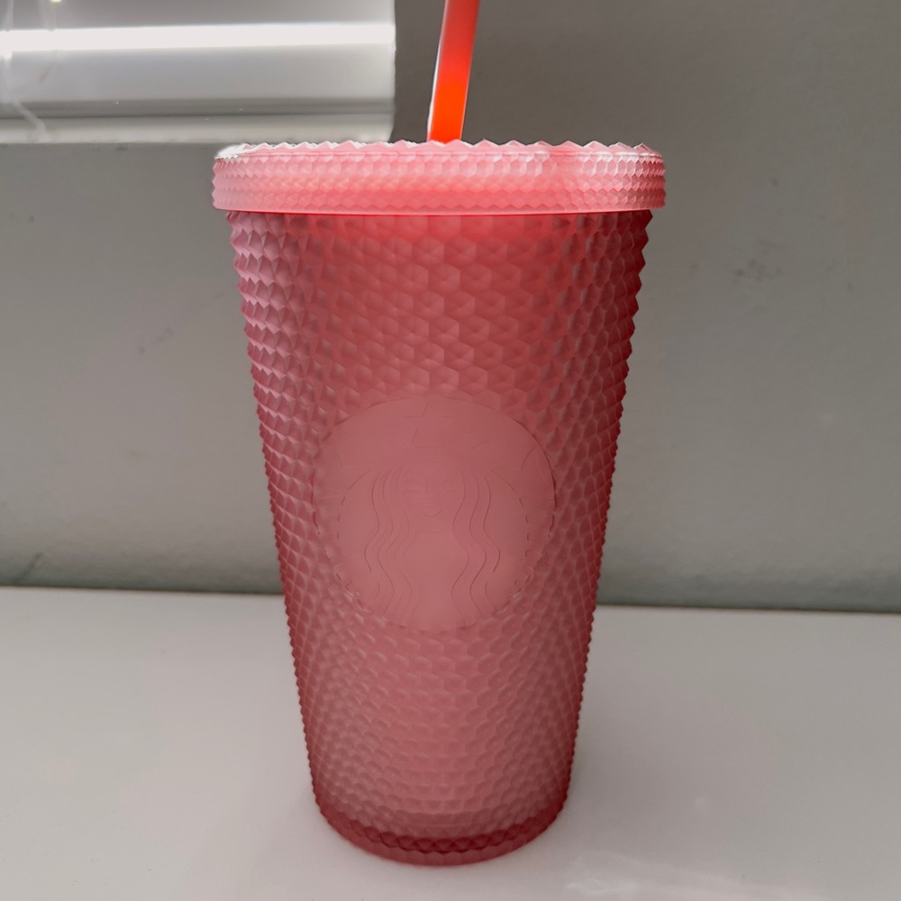 Starbucks pink studded tumbler